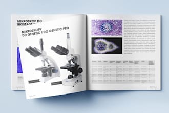 design medical device product catalog, laboratory equipment technical catalogue