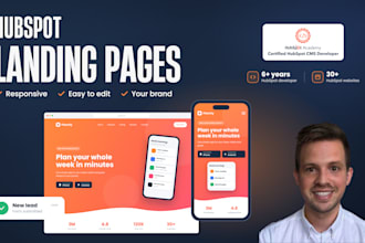 design and build a modern hubspot landing page