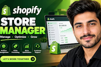 shopify virtual assistant shopify store manager
