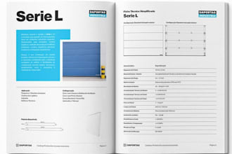 design b2b manufacturer product catalog, adobe indesign industrial line sheet