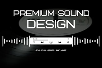 transform your video with epic sound design and audio mixing