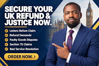 draft UK letter before claim for refunds, faulty goods and bad service
