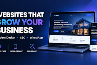 build a professional business website with SEO and whatsapp