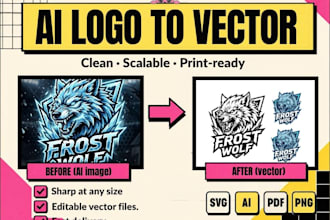 vectorize your ai logo to svg, ai and PDF