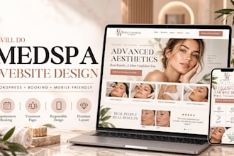 build a wordpress medspa website with booking and treatment pages