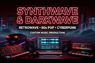 produce synthwave retrowave 80s pop cyberpunk darkwave music