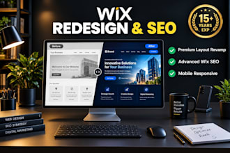 redesign wix website and optimize your wix SEO for conversion