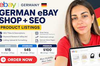 german ebay setup creation, german ebay listing, german ebay seo, ebay lister