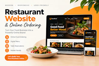 design a professional restaurant website with an online menu and ordering system