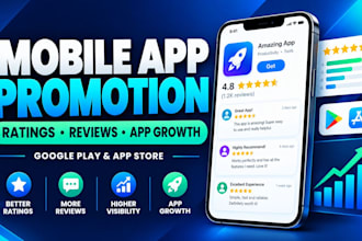 provide mobile app rating, review services and app promotion