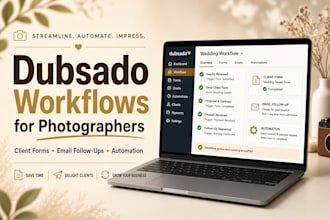 automate dubsado workflow for photographers with client form and email follow up