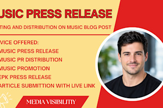 write music press release music PR distribution to UK USA music magazine