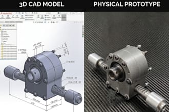 create 3d cad models for product design cnc machining and 3d printing services
