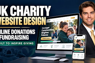 create a UK charity website with online donation and fundraising features