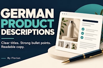 write clear and engaging german product descriptions