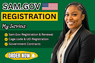 register your samgov llc, obtain uei, cage code, naics code and samgov renewal