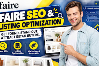 do faire store SEO, listing optimization, seasonal promotion and marketing
