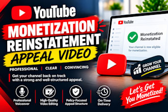 make a youtube appeal video for reused content, ypp rejection and demonetization