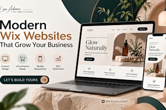 create a professional wix website design wix redesign wix studio site