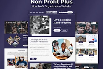 design a non profit website nonprofit charity donation on wordpress or wix