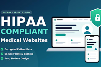 build a hipaa compliant medical, healthcare and telehealth website