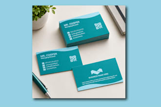 design a modern minimalist professional business card for your brand