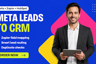 sync meta lead forms to CRM with zapier hubspot close CRM