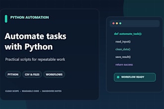 automate repetitive tasks with a python script