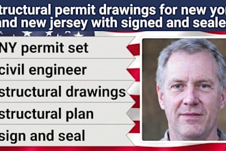 do structural permit drawings for new york and new jersey with signed and sealed