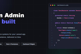 build a custom laravel filament admin panel for your web app