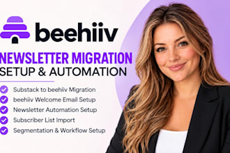 setup substack to beehiiv newsletter migration beehiiv welcome email automation