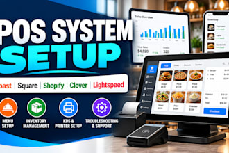 set up toast, square, clover, shopify and lightspeed pos