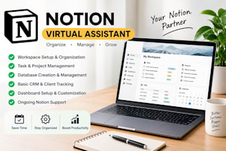 be your notion virtual assistant for templates, CRM, and project manager