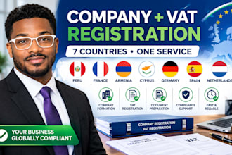 register company and vat in peru france armenia, cyprus germany spain netherland