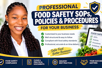create food safety sops, policies and procedures