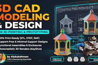 design 3d cad models for 3d printing and prototyping