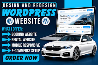 design car booking website, car rental website, booking, car hire website