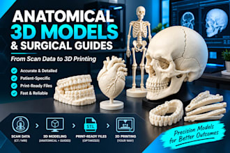 design anatomical 3d models and surgical guides from scan data for 3d printing