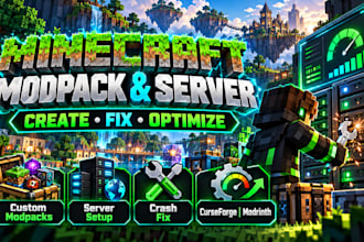 create fix optimize minecraft modpacks and setup servers curseforge modrinth