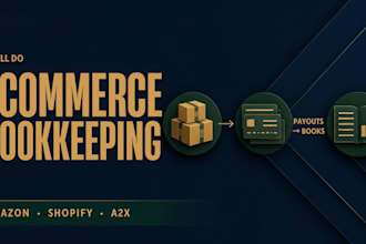 do amazon, shopify, etsy and ebay bookkeeping