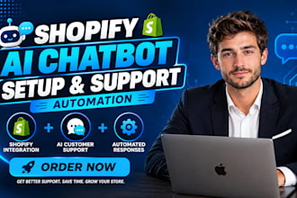 set up an ai customer support chatbot for shopify