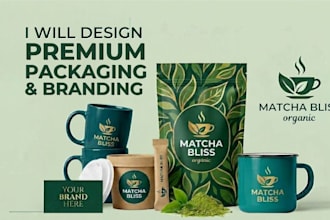 design coffee packaging, coffee label, coffee bag and product packaging design