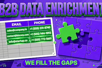 enrich your b2b list with verified emails and data