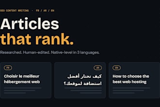 write SEO blog article that rank