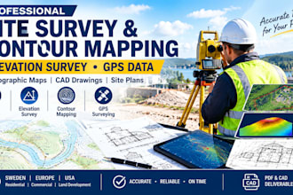 do site surveys elevation surveys contour mapping gps surveying