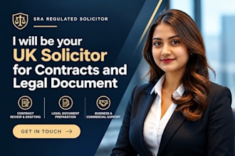 be UK solicitor for contracts and legal documents