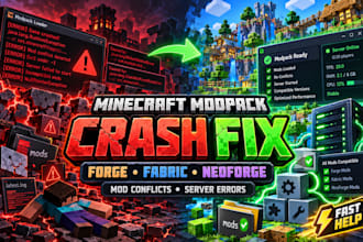 fix minecraft modpack crashes, mod conflicts, forge fabric neoforge cobbleman