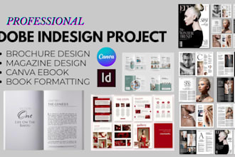 be adobe indesign expert for book layout magazine ebook design, book formatting