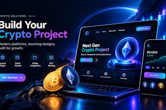 crypto website cryptocurrency presale website meme coin website token launch ico