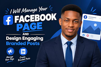 manage your facebook page and design engaging branded posts
